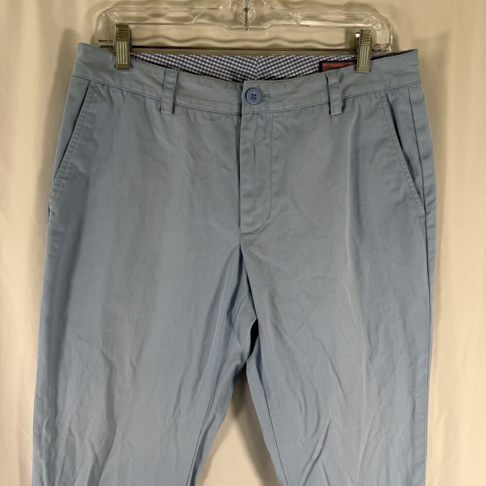 Vineyard Vines Slim Fit Chino Pants Men's 32x32 Blue Flat Front Slash Pockets - Picture 2 of 10